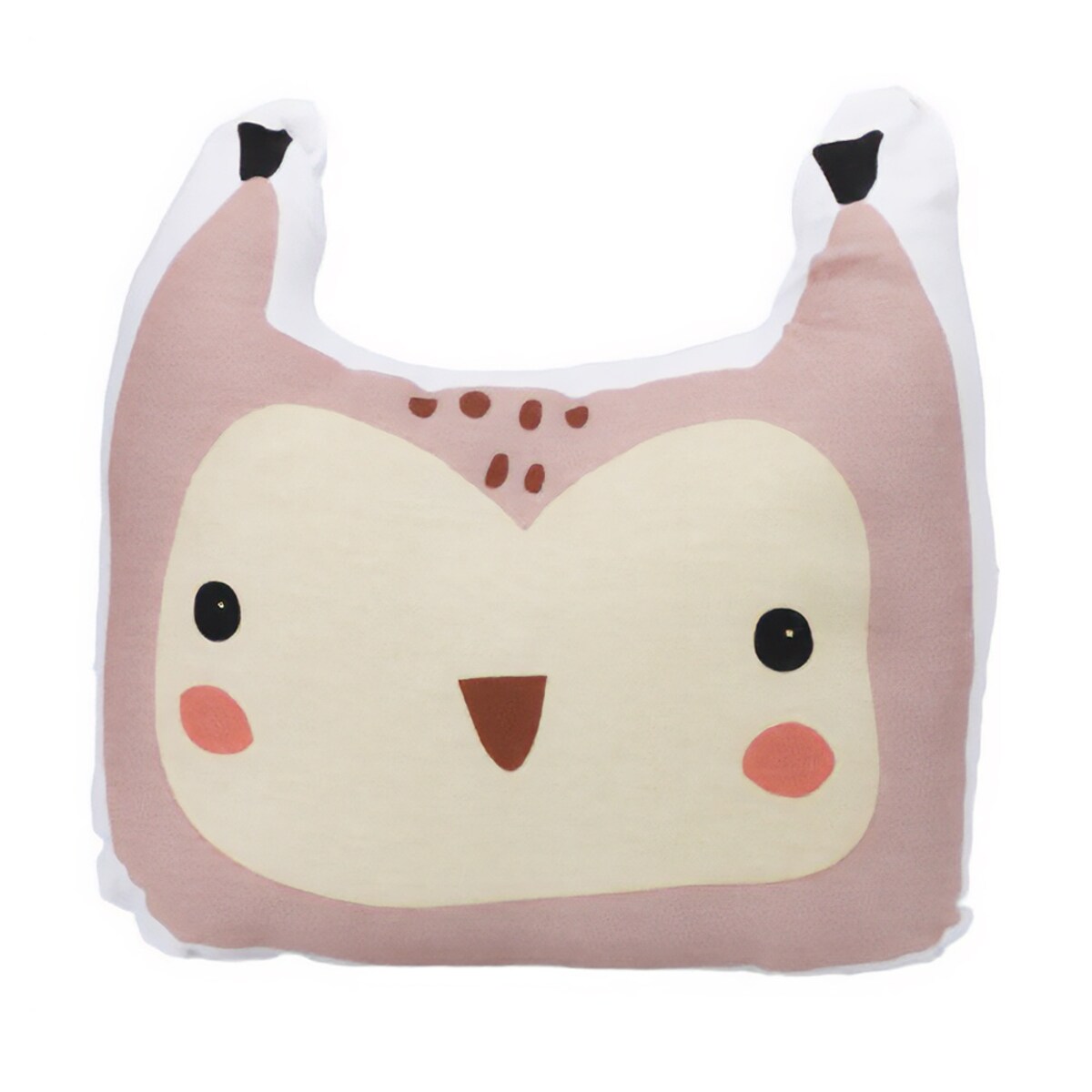 Poduszka dziecięca zwierzę z uszami, bawełna, 35 x 40 cm