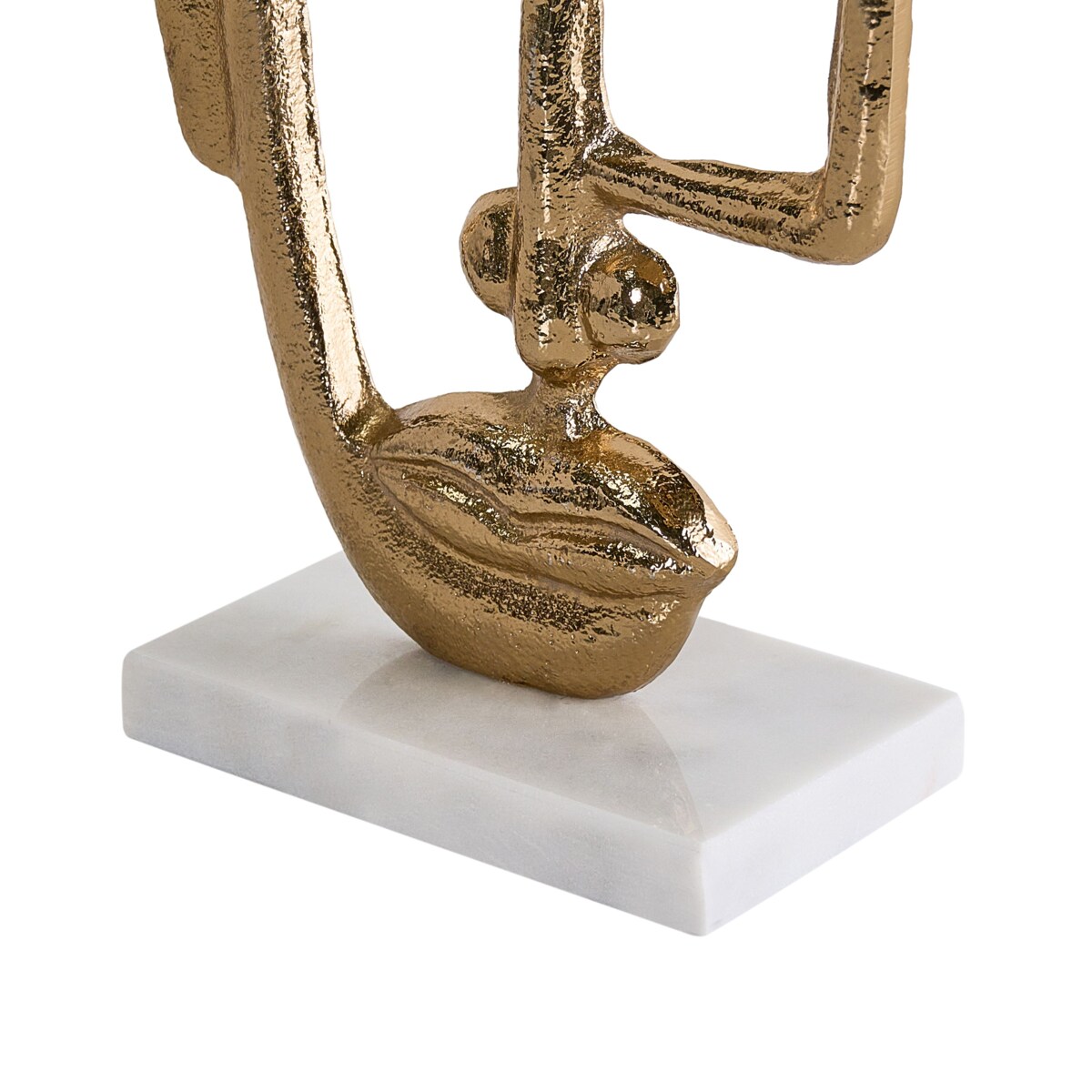 Figurka dekoracyjna Twarz MOSKO Metal Złoty