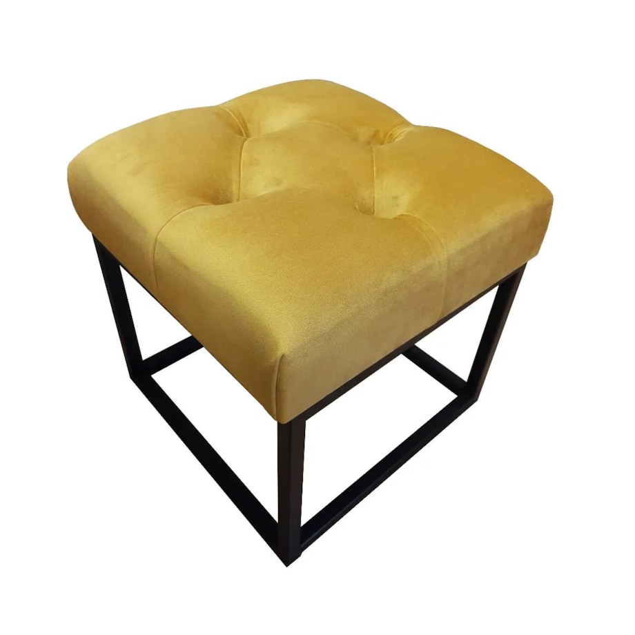 Pufa CHARLIE MG VELVET musztardowa/curry