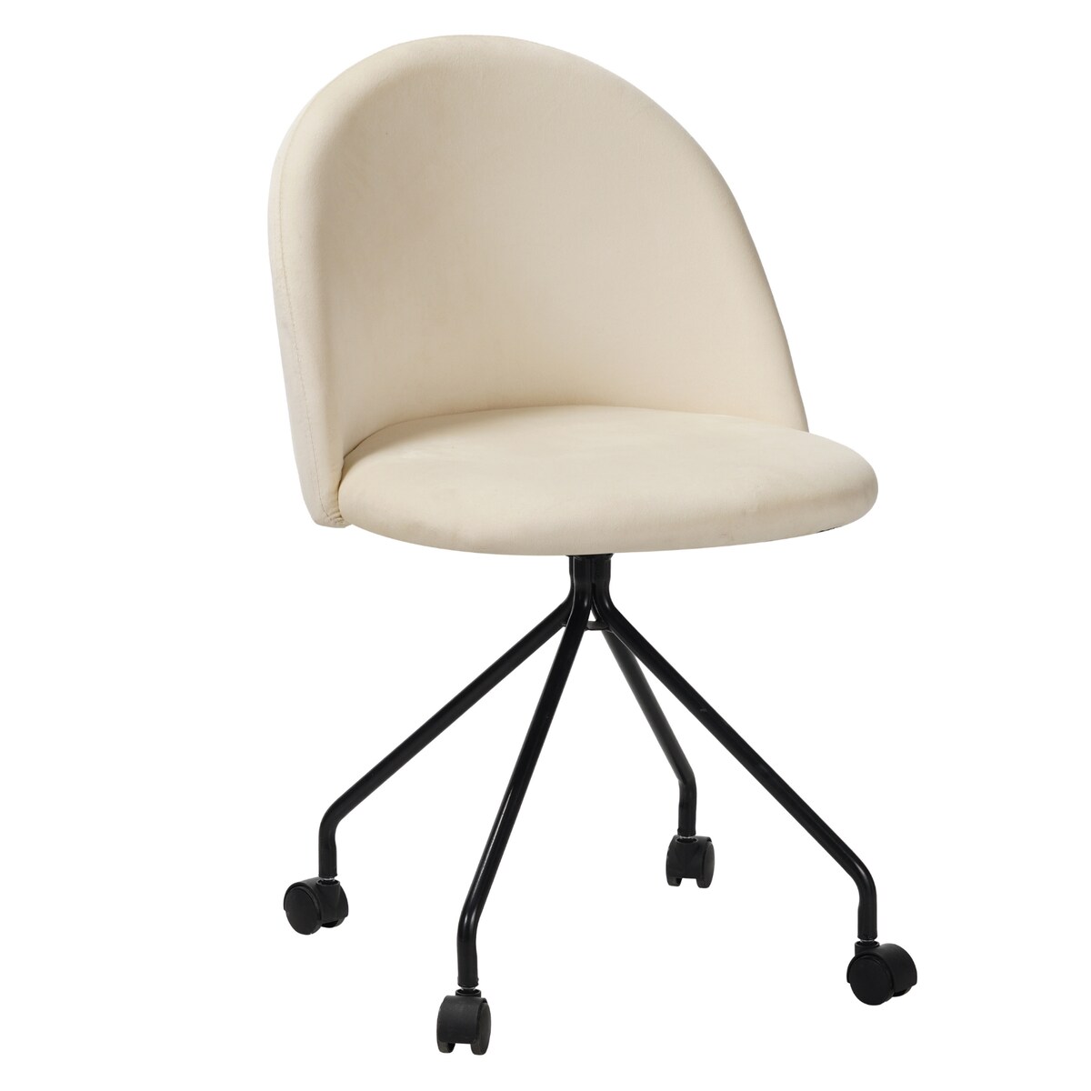 Fotel biurowy krzesło obrotowe do biurka ucznia gabinetu regulowane beżowe