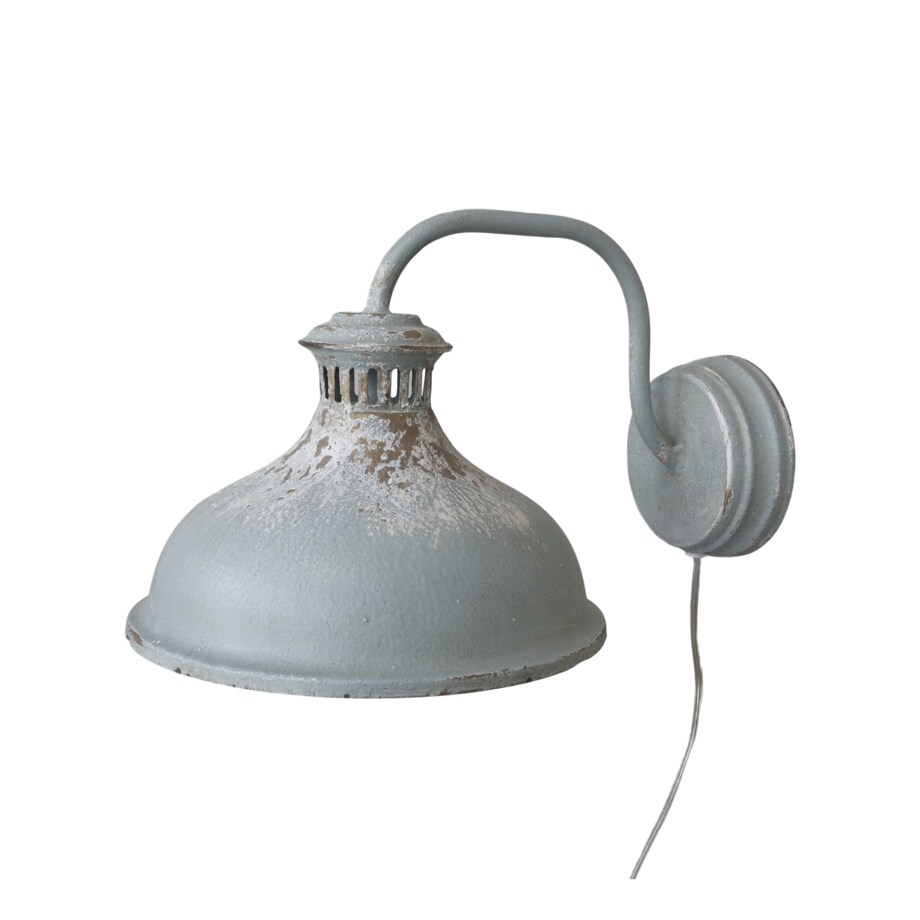 Kinkiet ścienny szaro-niebieski postarzany Factory