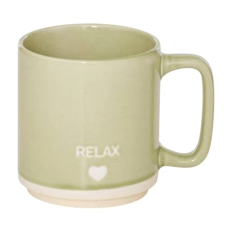 Komplet 4 kubków na stojaku Relax 340 ml