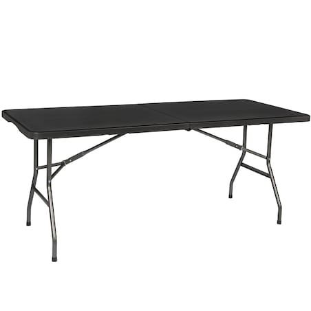 Stół cateringowy składany 180 cm walizka przenośny ogrodowy czarny FUNFIT GARDEN