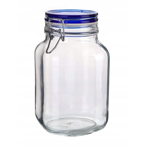 SŁOIK POJEMNIK hermetyczny 2 L BORMIOLI BLUE FIDO na żywność kapustę grzyby