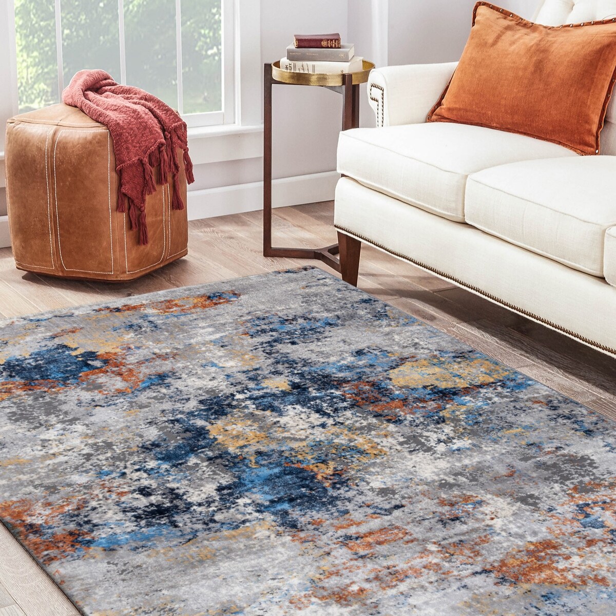 Dywan nowoczesny Studio 80x150 cm e-floor OEKO-TEX Przecierka wielokolorowy