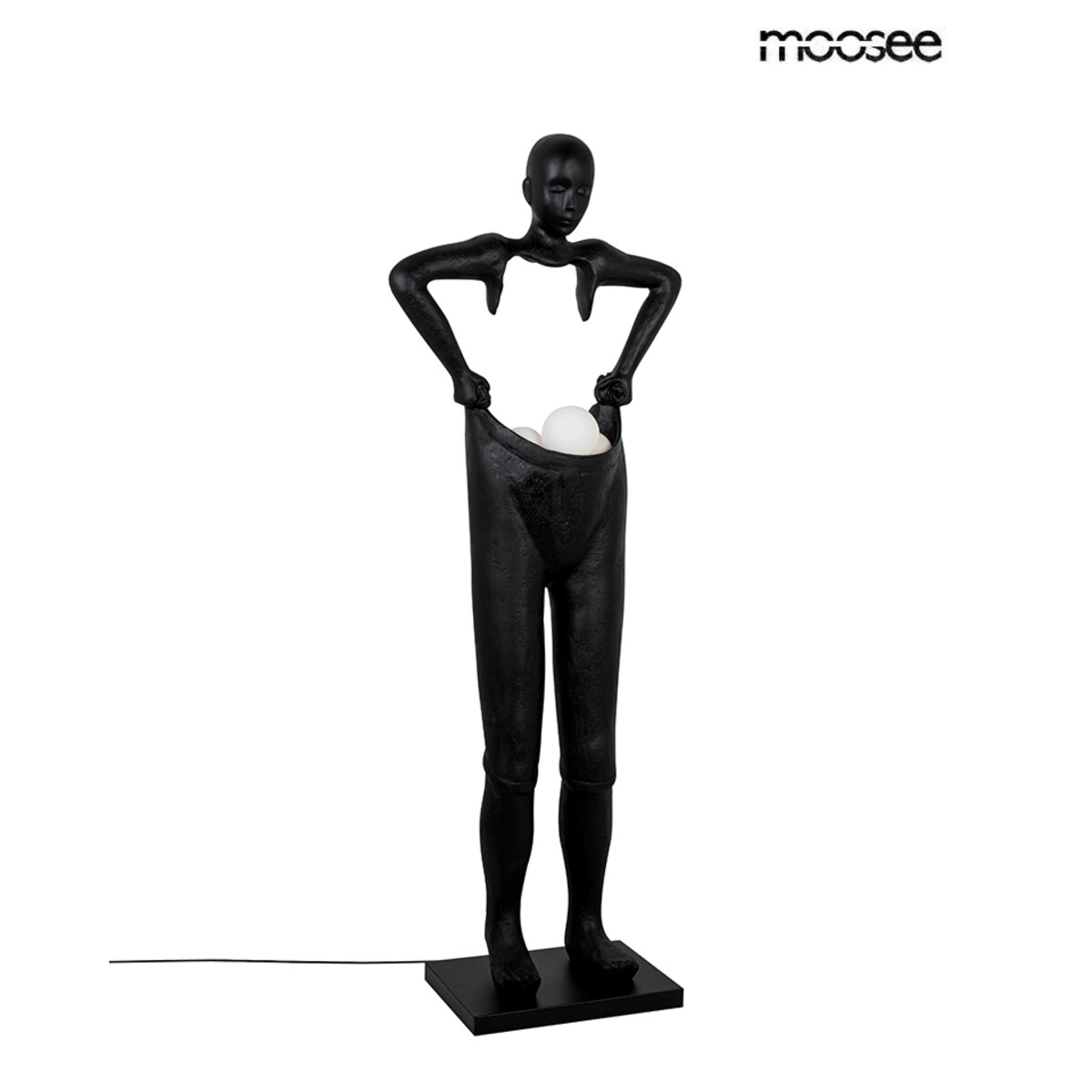 MOOSEE lampa podłogowa HUMAN HOUDINI czarna