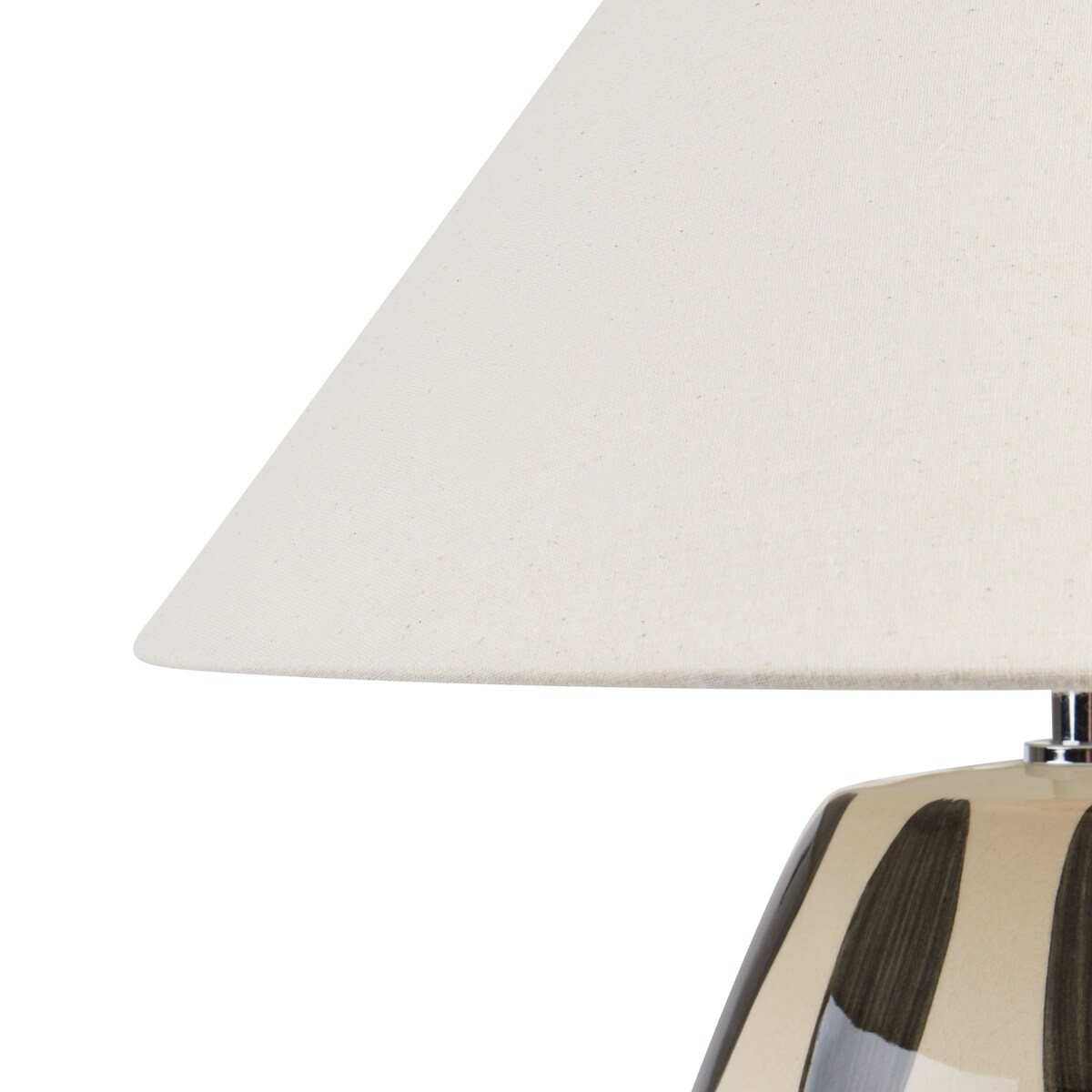 Lampa stołowa LUCHETTI Ceramika Czarny/ biały