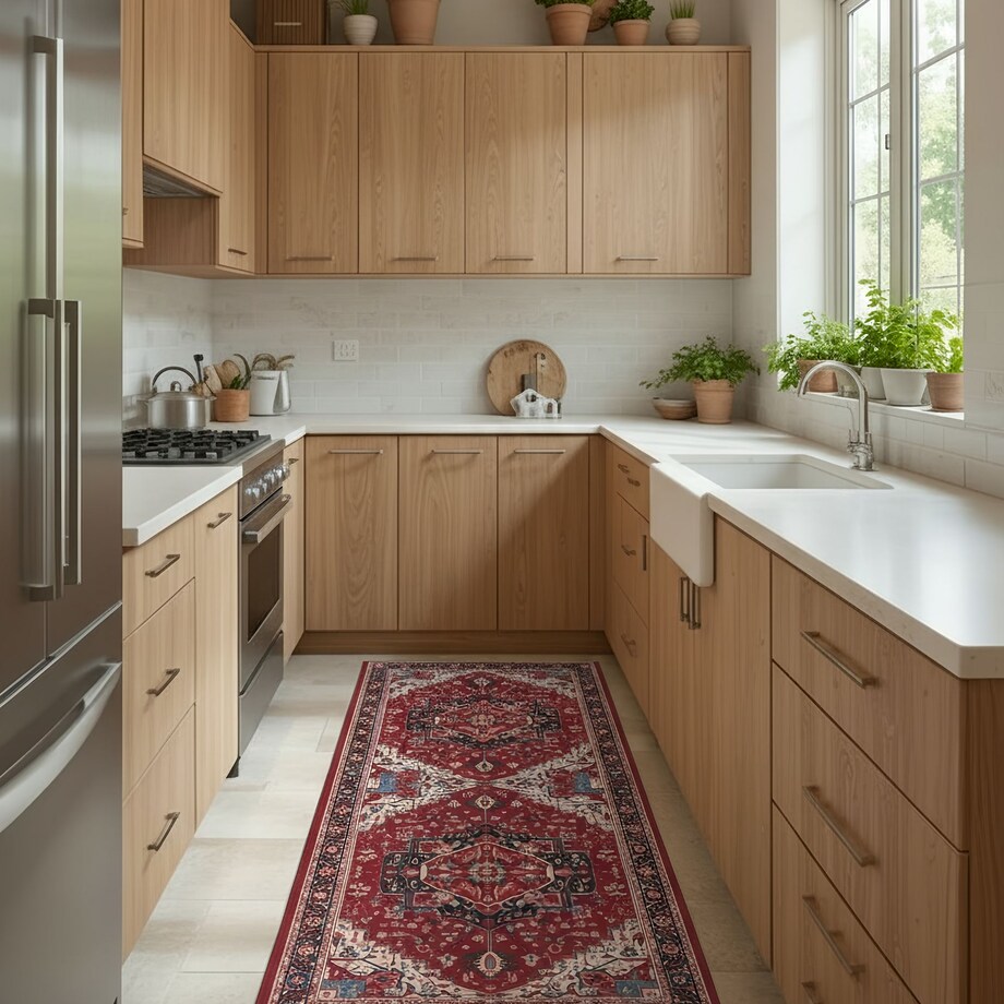 Dywan Klasyczny Sereno 80x300 cm Velvet Czerwony