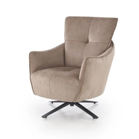 Fotel do salonu SCAMPI cappuccino obrotowy