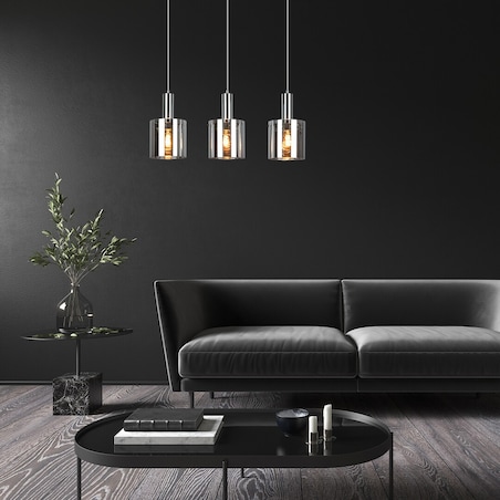 Kaskada LAMPA wisząca DONATI 5250 Rabalux loftowy zwis na listwie do kuchni chrom