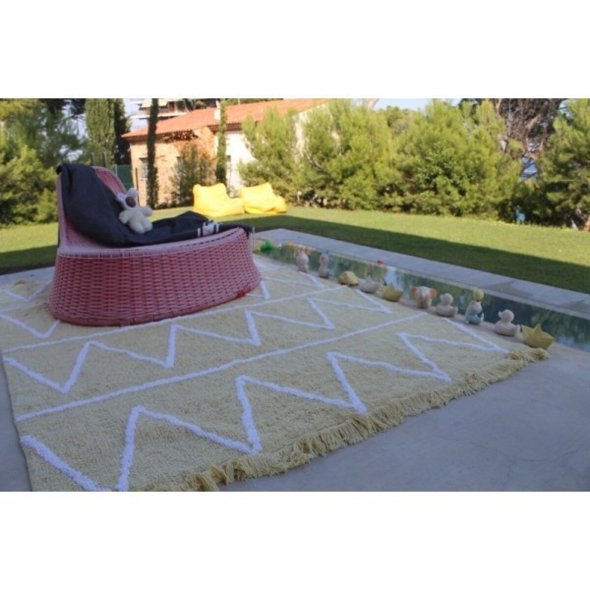 Dywan Bawełniany Hippy Yellow 120x160 cm Lorena Canals