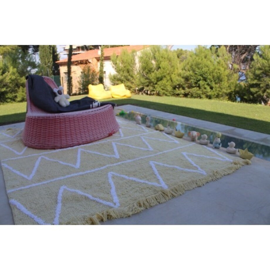 Dywan Bawełniany Hippy Yellow 120x160 cm Lorena Canals