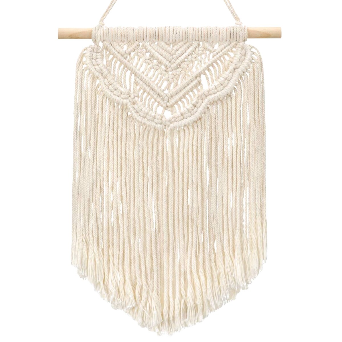 DEKORACJA ŚCIENNA BOHO MAKRAMA ECRU 322149