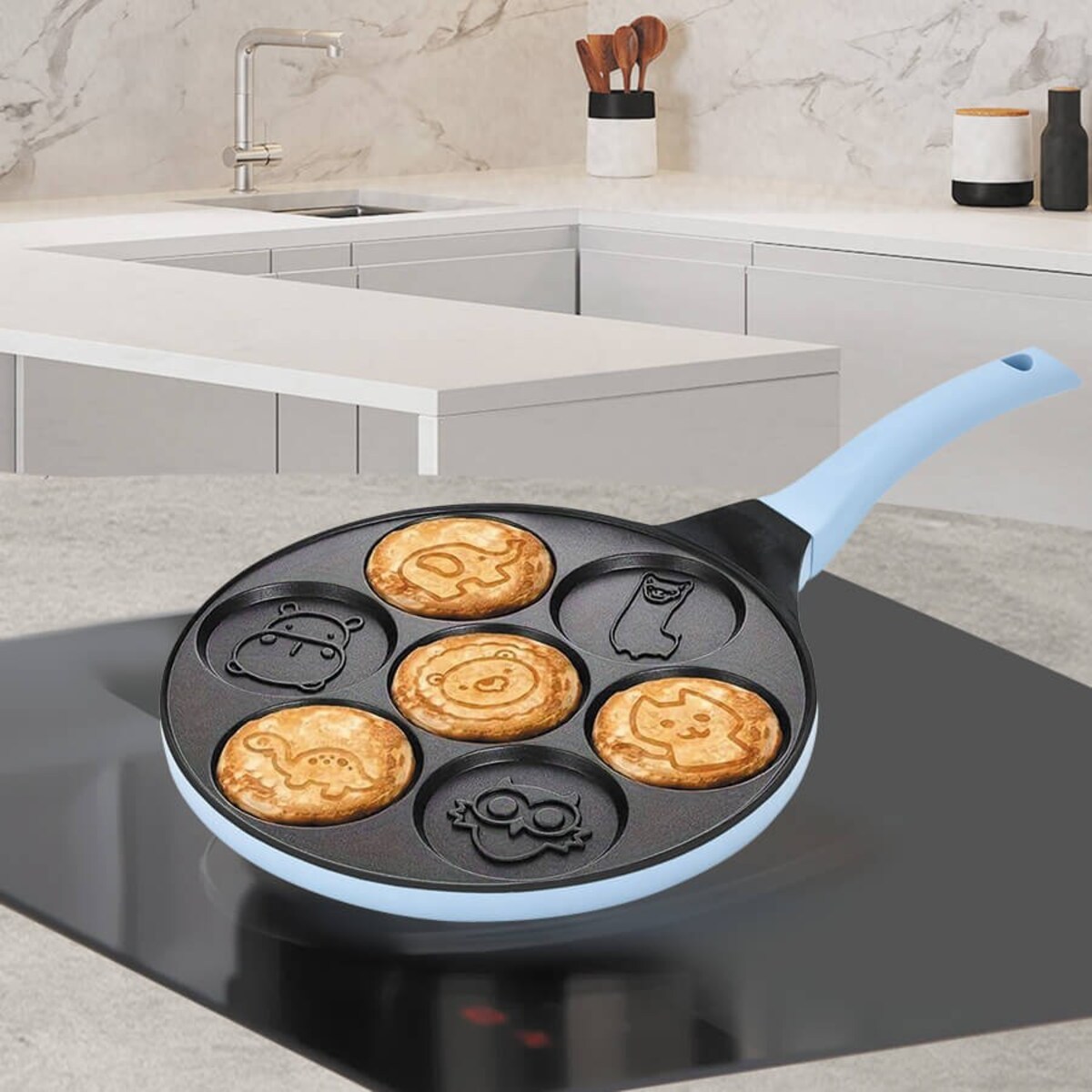 Patelnia do naleśników pancake placków ze zwierzątkami 26cm MAESTRO
