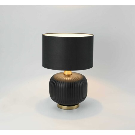 Nocna lampa stojąca Tamiza LP-1515/1T small czarna złota