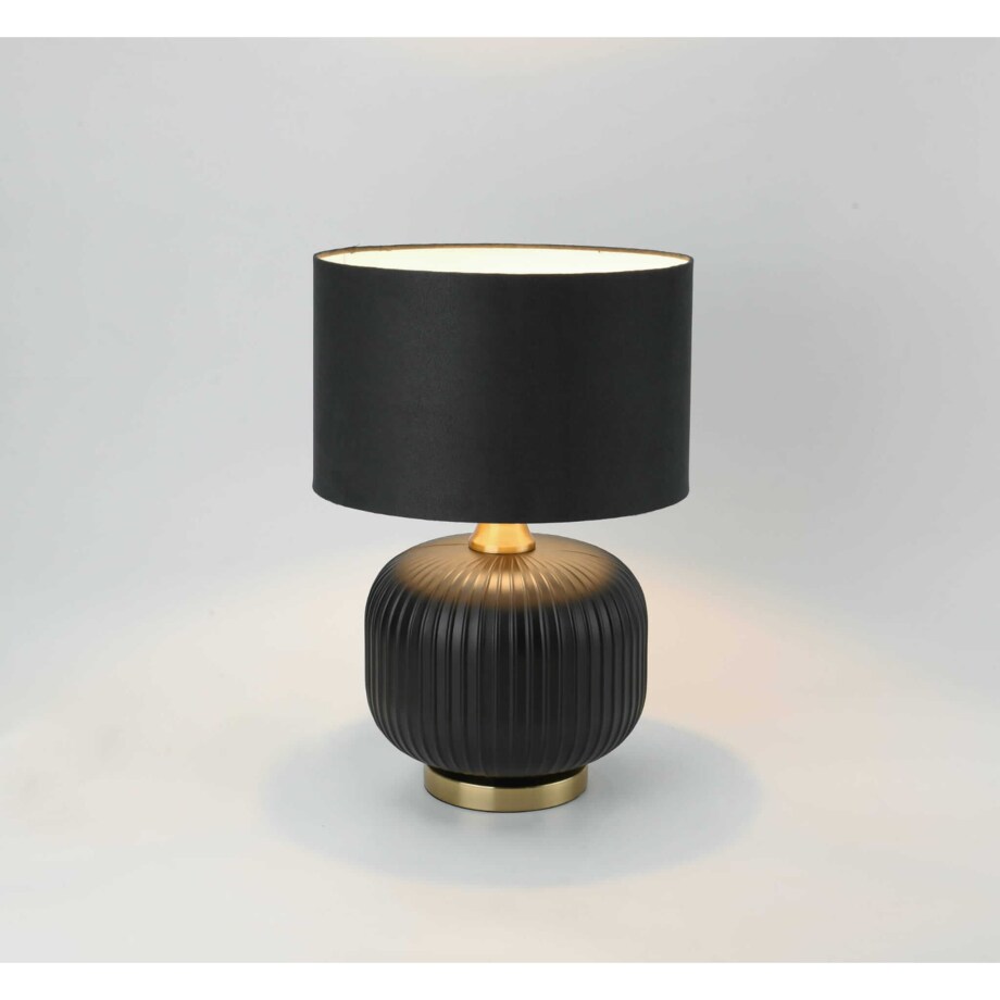 Nocna lampa stojąca Tamiza LP-1515/1T small czarna złota
