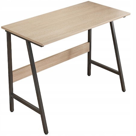 Biurko Komputerowe Loft Industrialne Nowoczesne Szkolne Jasny Dąb 100 Cm