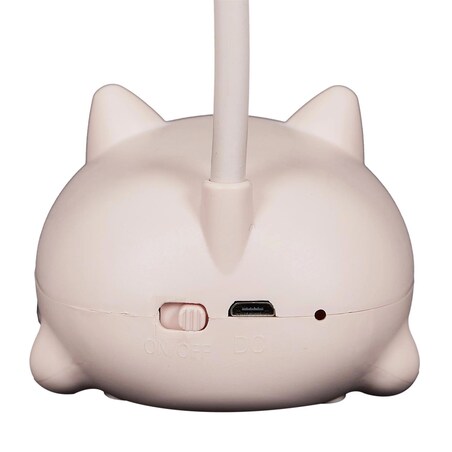 Lampka LED dla dzieci 21x8,5x11 cm KITTY różowa
