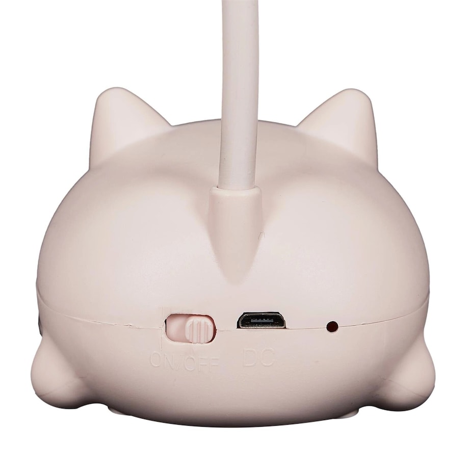 Lampka LED dla dzieci 21x8,5x11 cm KITTY różowa