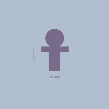 POLA SILVER - WHITE uchwyt jednopunktowy stal inox