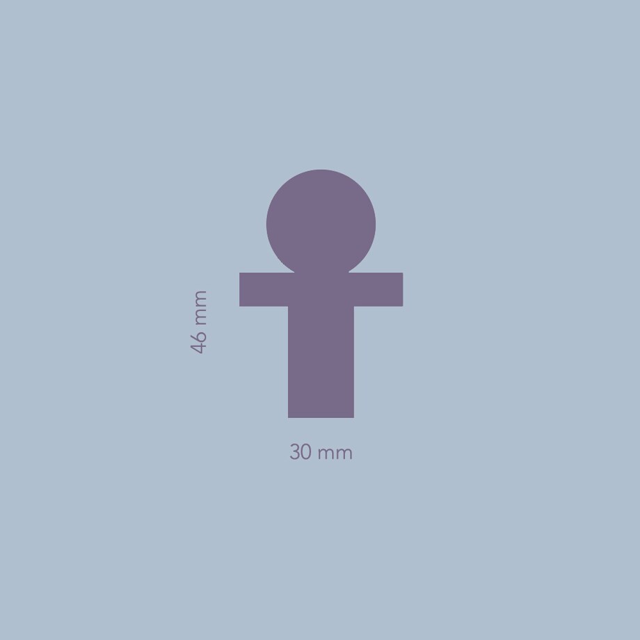 POLA SILVER - WHITE uchwyt jednopunktowy stal inox