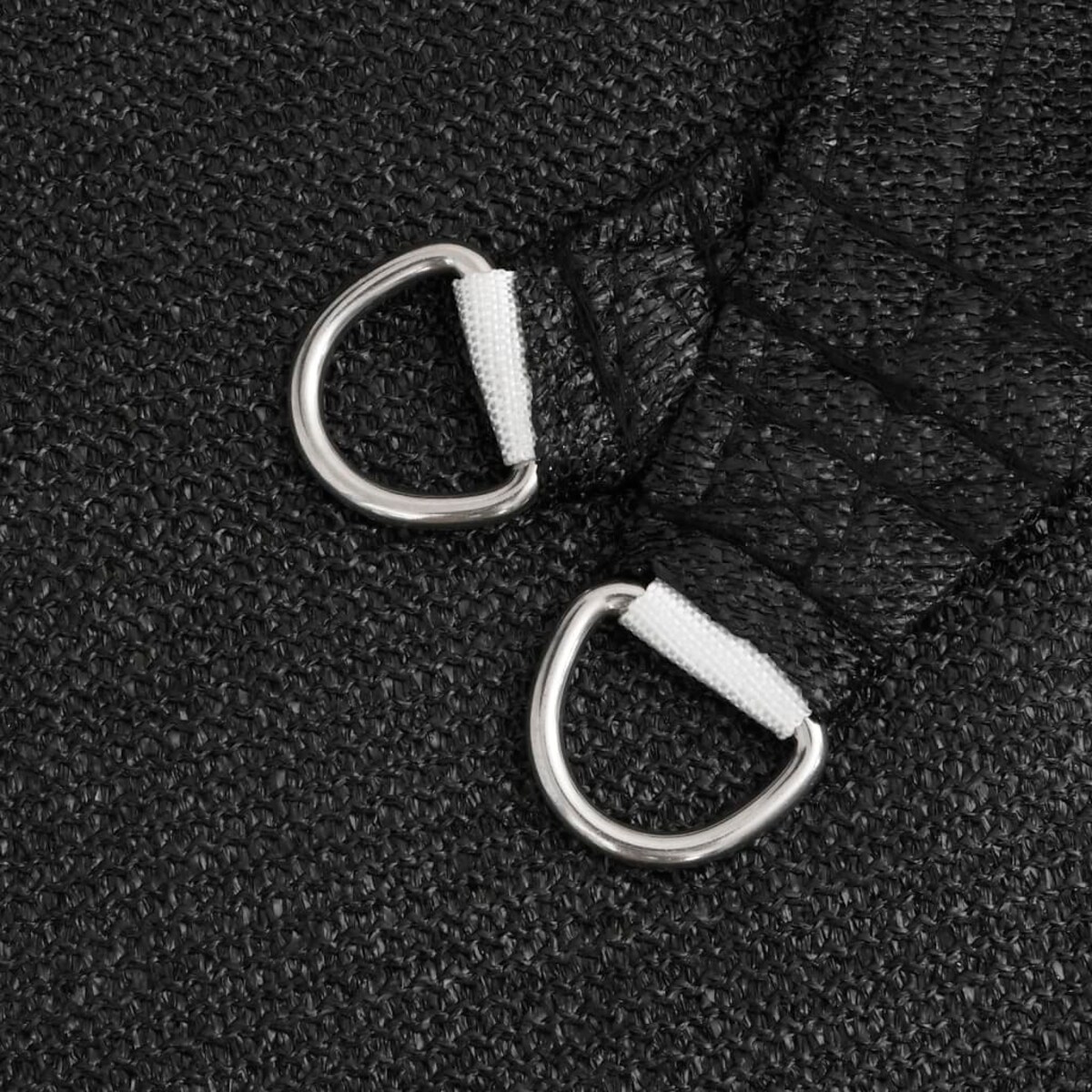 vidaXL Żagiel przeciwsłoneczny, 160 g/m², czarny, 5x5x6 m, HDPE