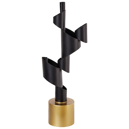 Świecznik AMILLY Metal 51 cm Czarny