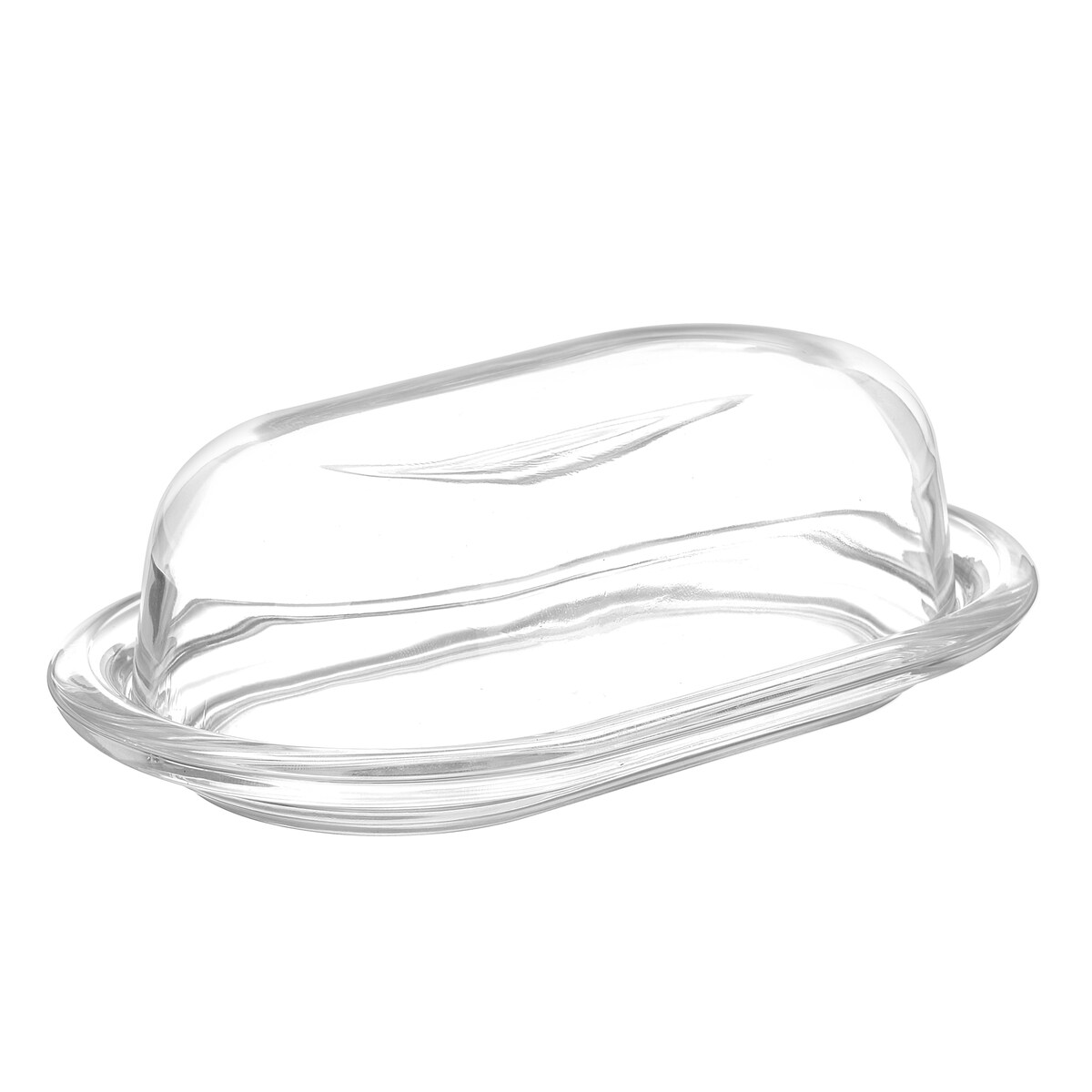 Szklana maselniczka, 19,6 x 15 x 6,8 cm