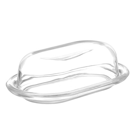 Szklana maselniczka, 19,6 x 15 x 6,8 cm