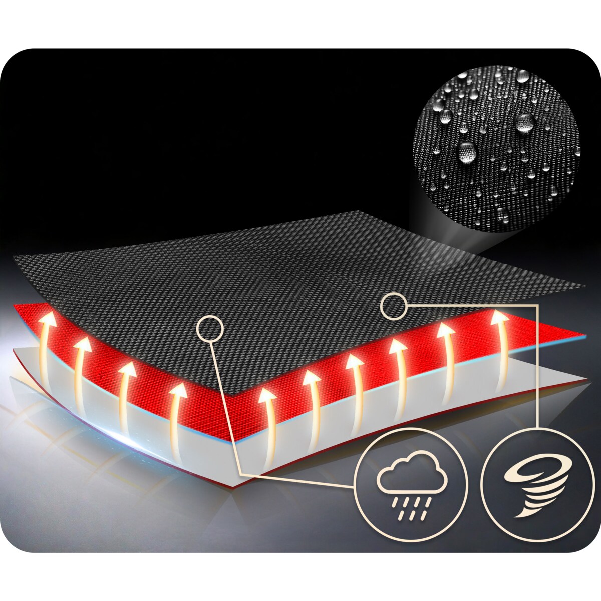 Huśtawka ogrodowa Neo-Sport bocianie gniazdo fotel wiszący 110x70 cm czarno-czerwona