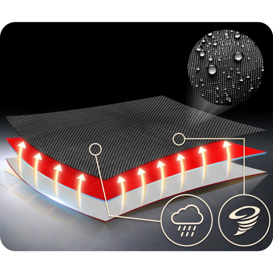 Huśtawka ogrodowa Neo-Sport bocianie gniazdo fotel wiszący 110x70 cm czarno-czerwona