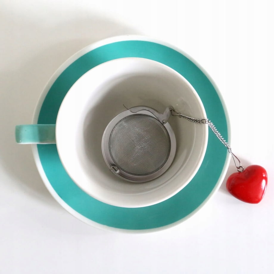 Zaparzacz kulka do herbaty z pięknym sercem stal nierdzewna wysoka jakość