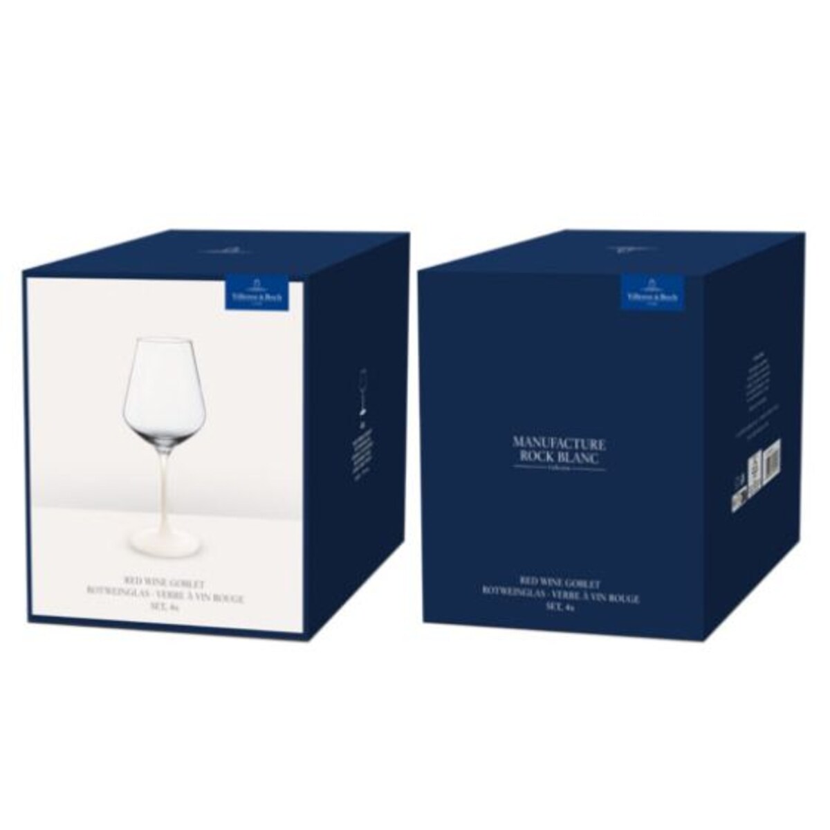 Zestaw 4 kieliszków do wina czerwonego Manufacture Rock blanc Villeroy & Boch