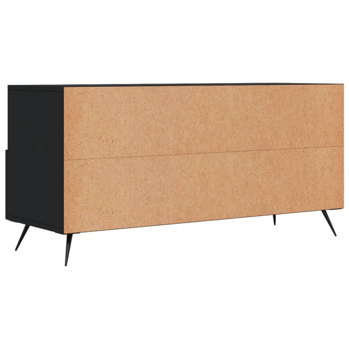 vidaXL Szafka pod TV, czarna, 102x36x50 cm, materiał drewnopochodny