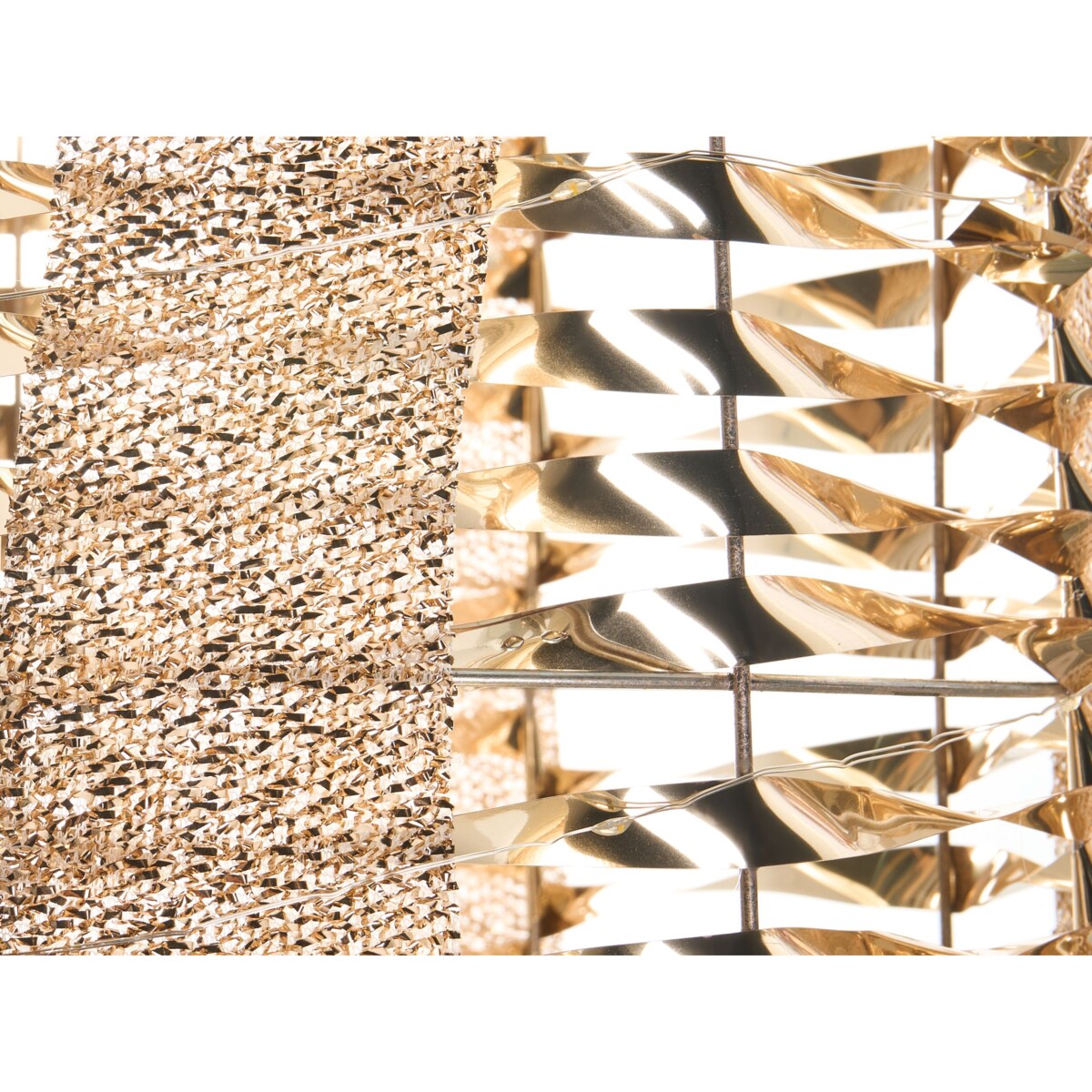 Zestaw 3 dekoracji LED Prezenty świąteczne złote SLIVSO