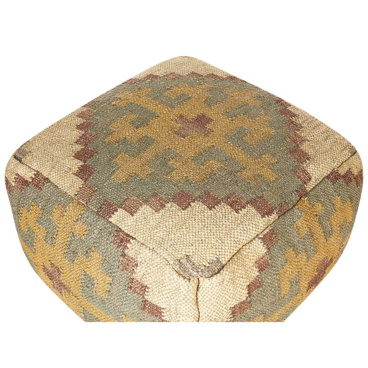 Puf z juty 50 x 5 cm wielokolorowy SARON