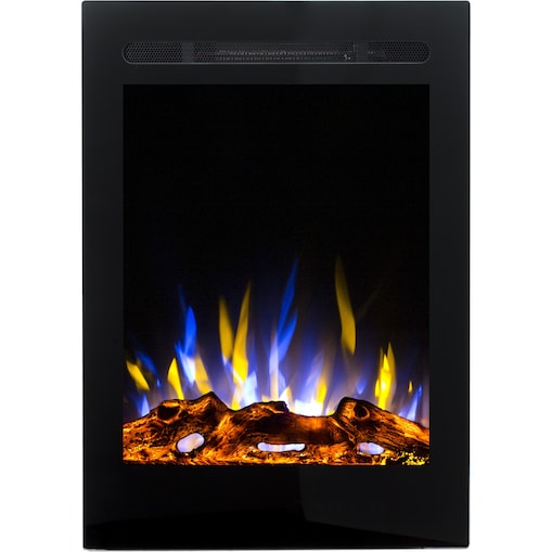 Kominek elektryczny AFLAMO Majestic 32 - ścienny i do zabudowy - 47x66x14 cm - kominek LED z funkcją grzania 750/1500 W