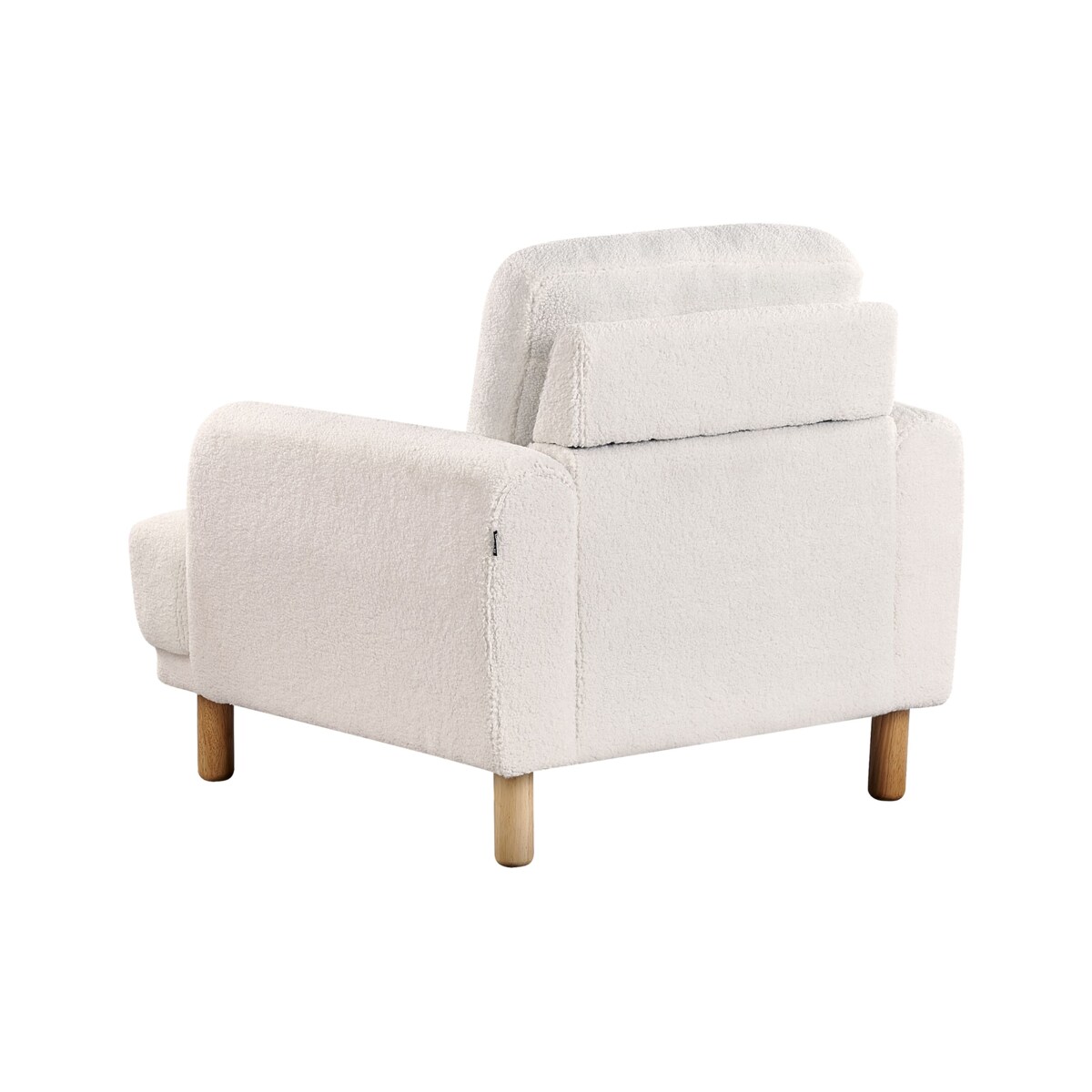 Boucle Fotel Biały TUVE