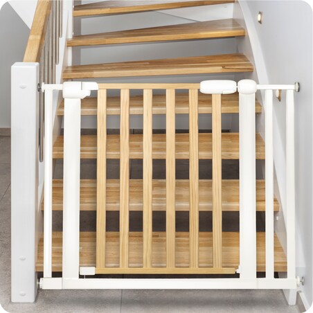 Barierka zabezpieczająca na schody drzwi Nukido rozporowa bramka ochronna 74-105cm 718500