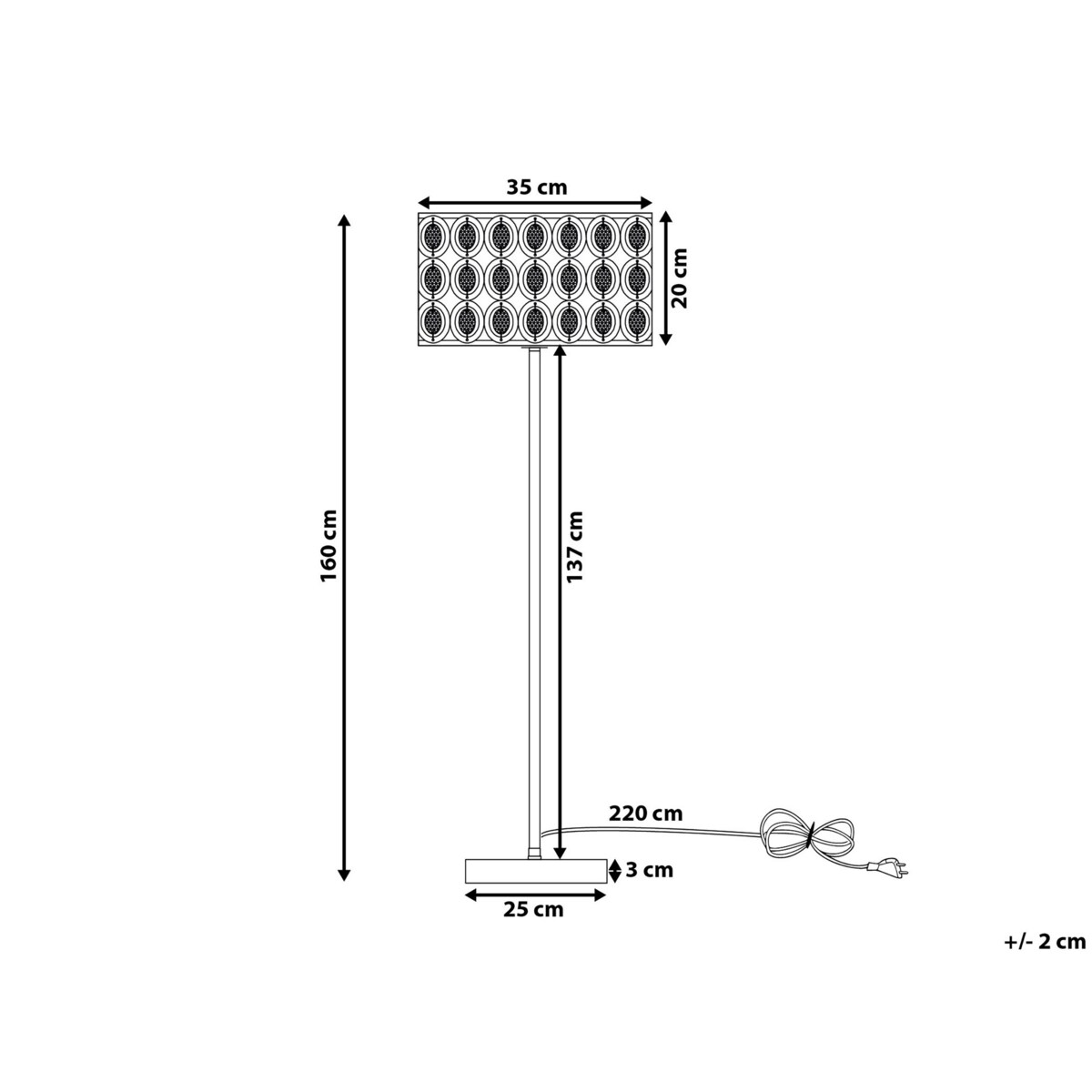 Lampa podłogowa metalowa srebrna TENNA