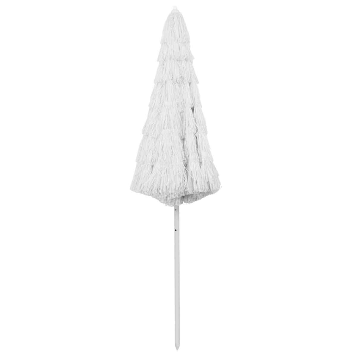 vidaXL Parasol plażowy w hawajskim stylu, biały, 300 cm