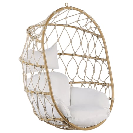 Fotel wiszący ze stojakiem beżowe ADRIA