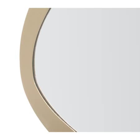 Lustro ścienne Saturno, kolor szarobeżowy, żelazo i płyta MDF, 71 x 1,5 x 48 cm, do salonu i przedpokoju, Mauro Ferretti