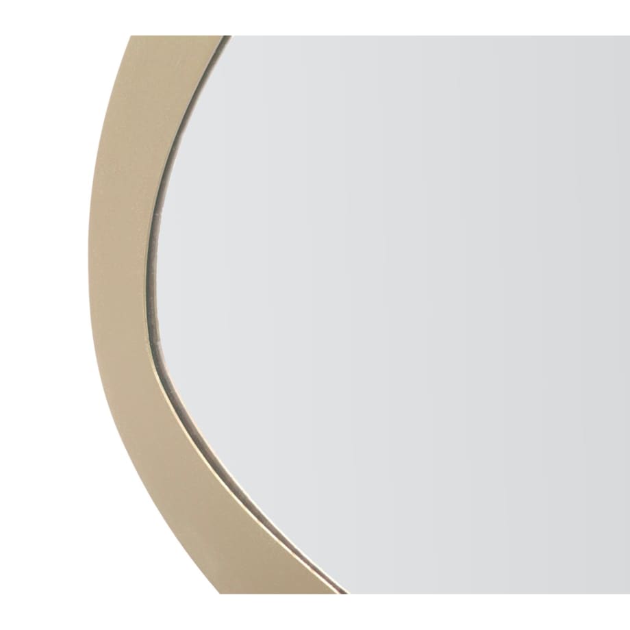 Lustro ścienne Saturno, kolor szarobeżowy, żelazo i płyta MDF, 71 x 1,5 x 48 cm, do salonu i przedpokoju, Mauro Ferretti