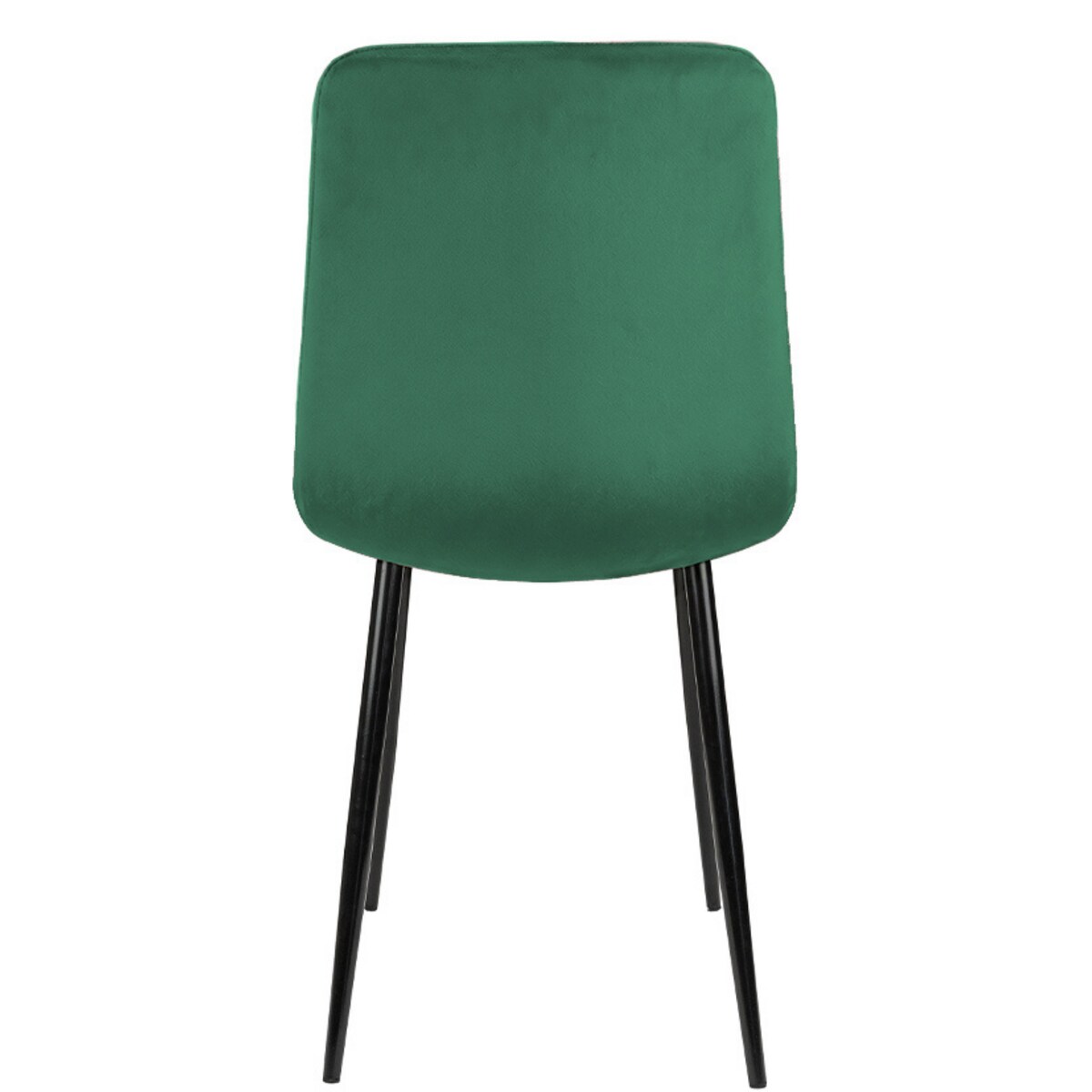 Krzesło welurowe pikowane tapicerowane metalowe nogi do jadalni salonu loft