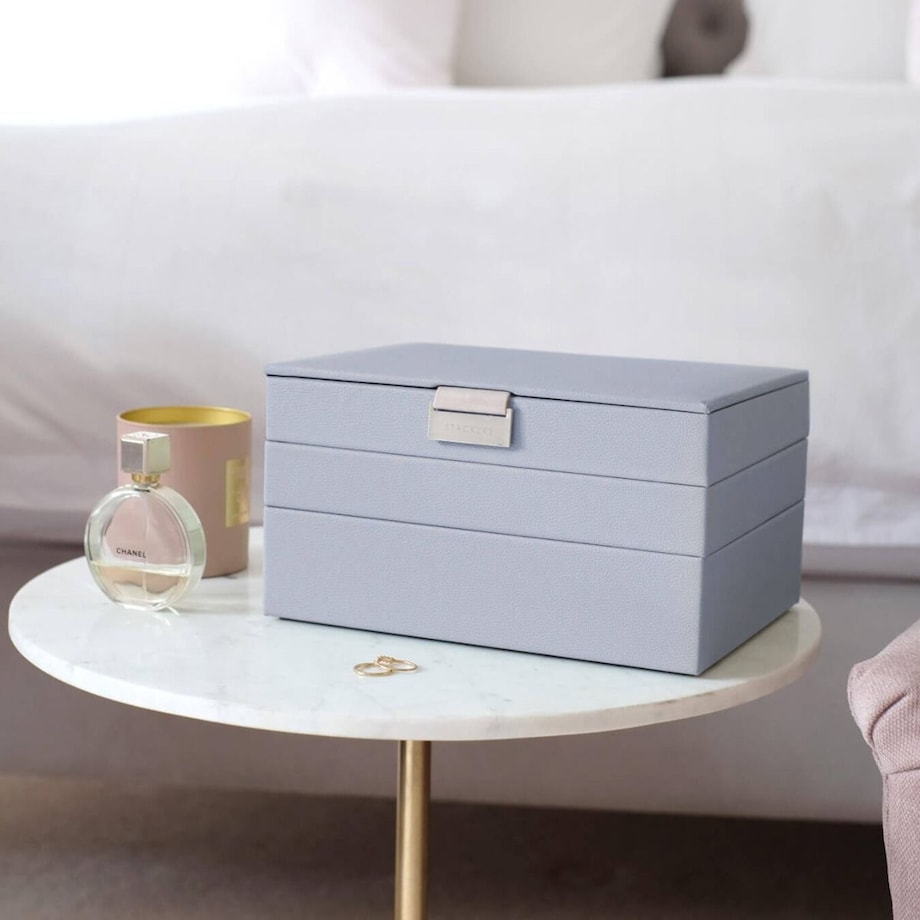 Szkatułka na biżuterię Stackers potrójna classic lawendowa