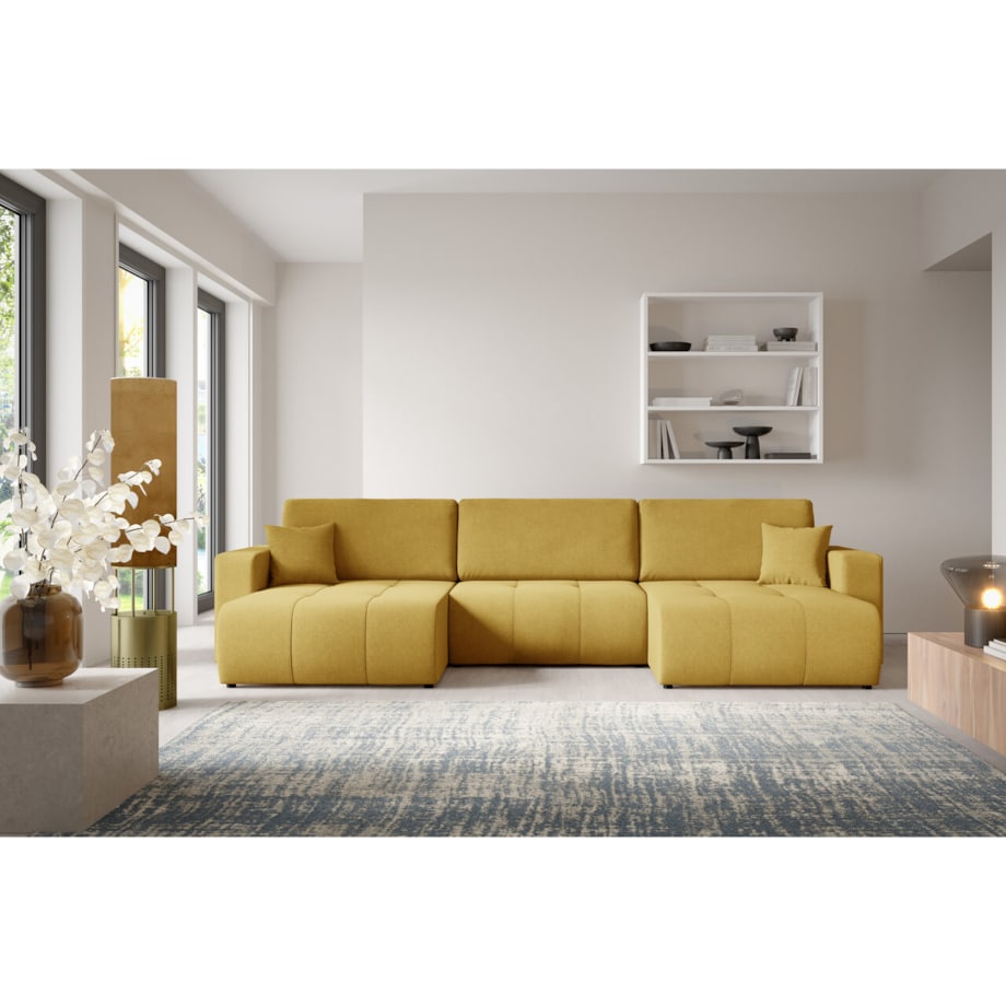 Narożnik MOLINIO U z funkcją spania Kolor: Wind 48