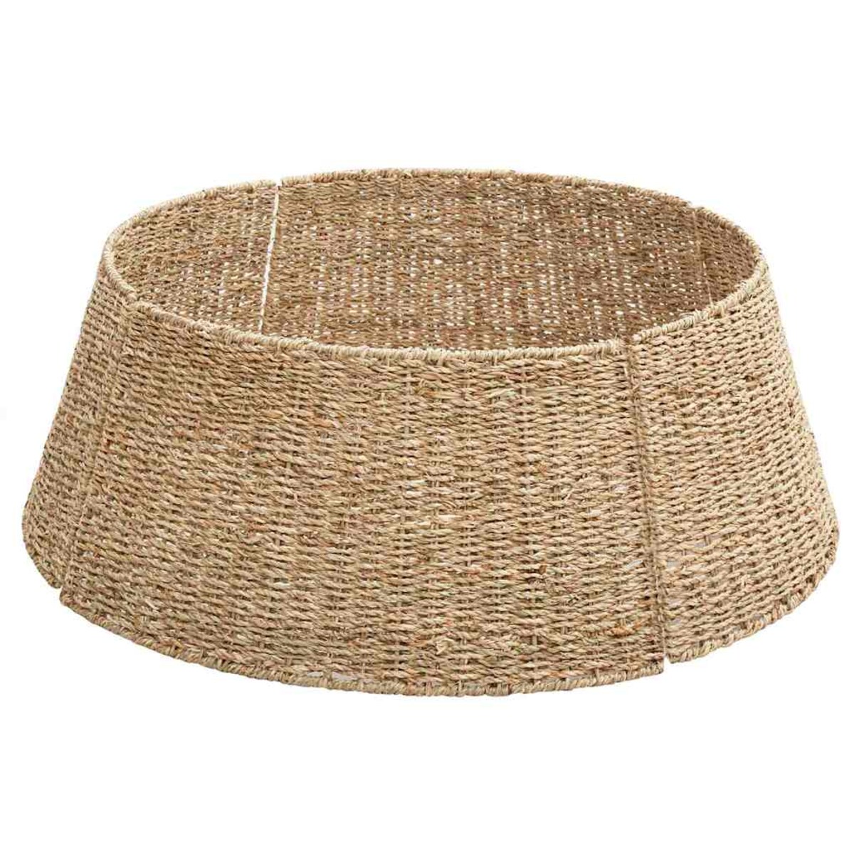 vidaXL Kołnierz do Choinki Brązowy 60 x 60 x 22 cm Trawa morska