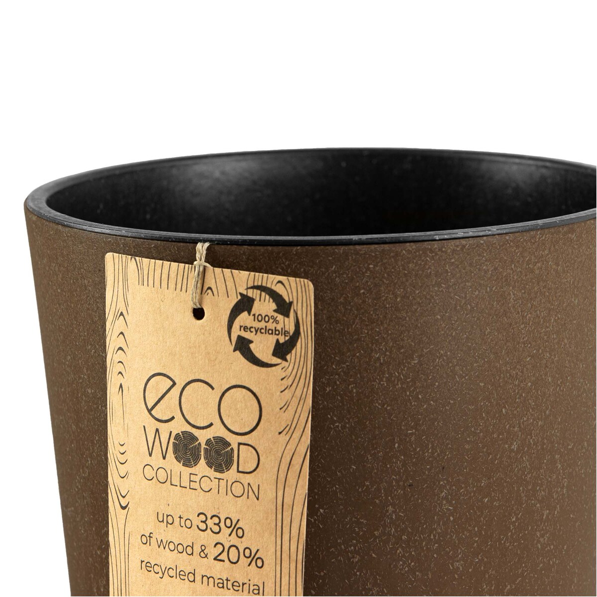Donica Doniczka Ogrodowa 20 Cm Na Taras Do Ogrodu Domu Eco Wood Kawa
