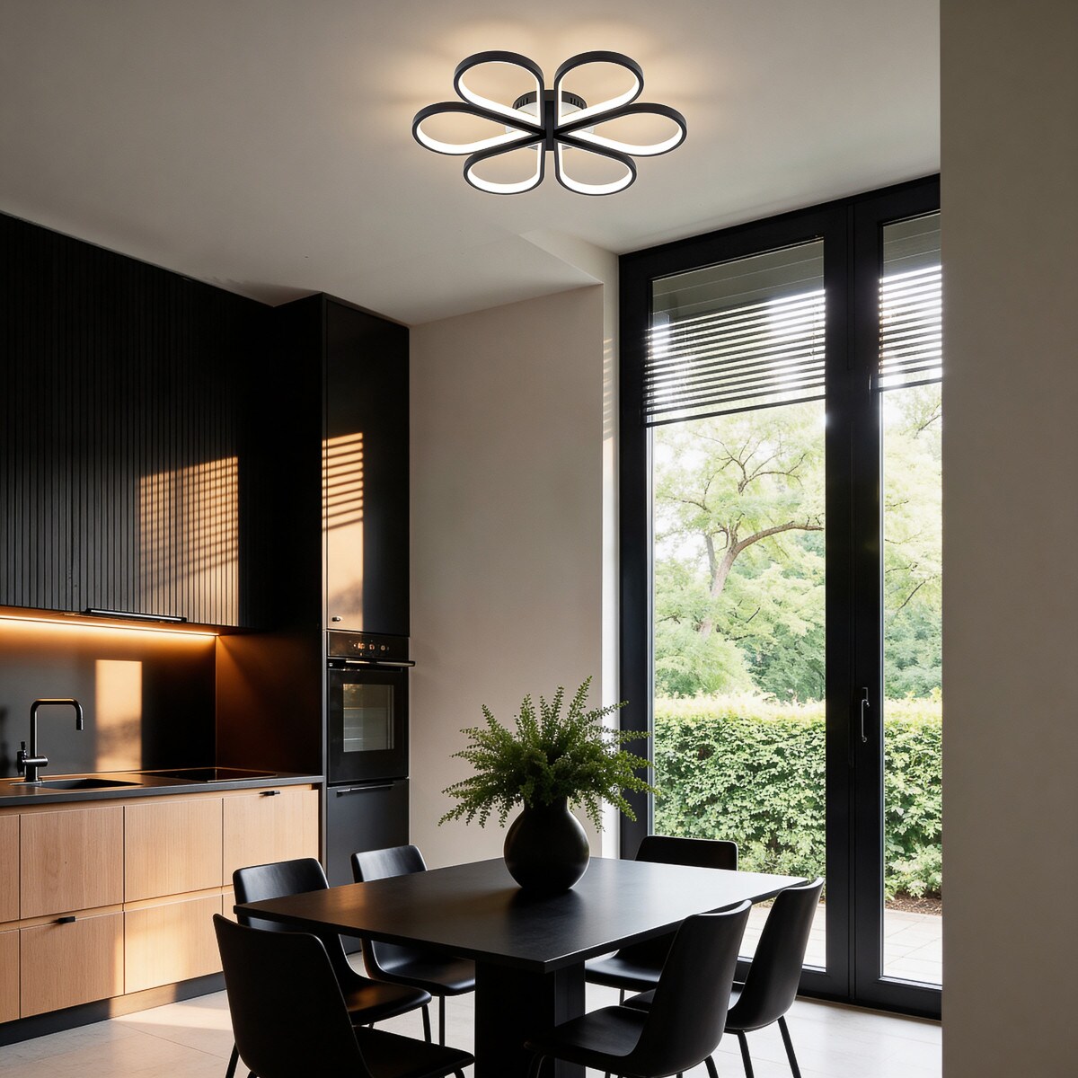 Plafon Light Prestige Velva czarny LED CCT 3000K/4000K/6000K (regulowana) 1 szt.